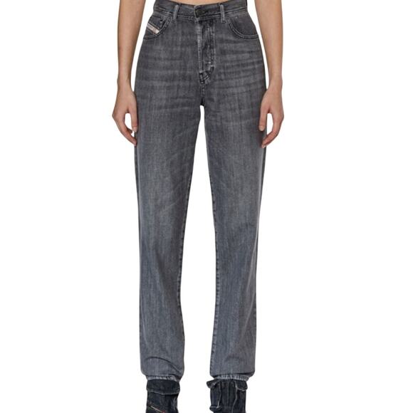 DIESEL | 1956 D-Tulip Gray High Rise Straight Leg Jeans | Size 25 - Picture 1 of 9